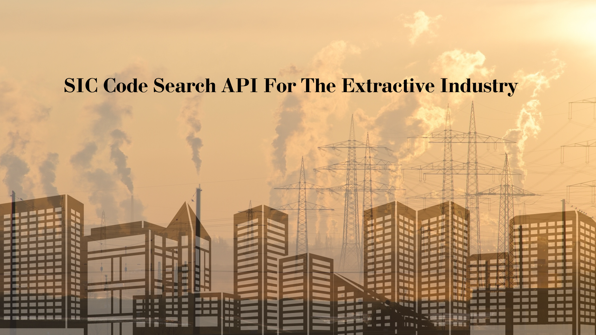 SIC Code Search API For The Extractive Industry